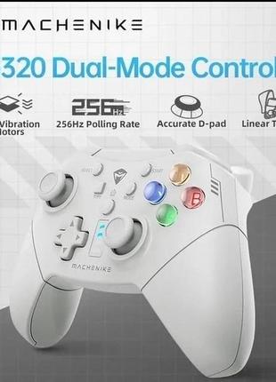 Геймпад machenike g320 джойстик игровой контроллер white для пк windows, android, ios, nintendo