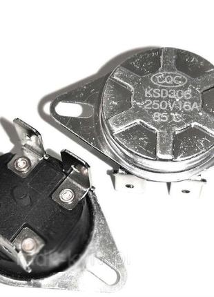 Біметалічний захисний термостат(ksd306) 85°c, 16а 250v , (thermex, garanterm, att)