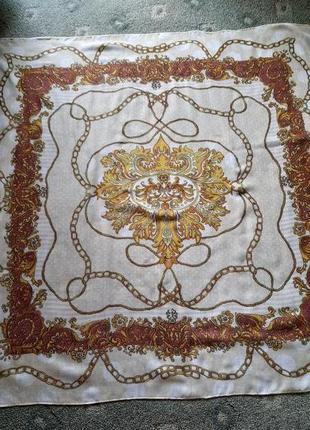 Красивый платок в стиле hermes на горошках