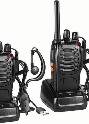 Радіоприймач pofung, рація bf-88e, 16 каналів, радіо, радіо в обох напрямках, радіо, вбудоване світлоді