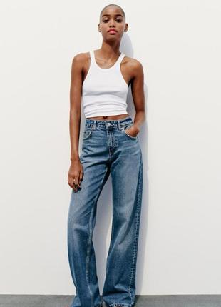 Джинси wide leg zara