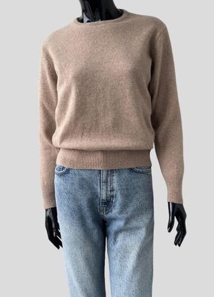 Шерстяной свитер джемпер woolmark 100% шерсть1 фото