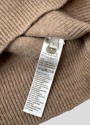 Шерстяной свитер джемпер woolmark 100% шерсть6 фото