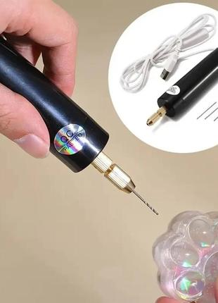 Инструмент finding маленькая usb дрель для просверливания отверстий черная