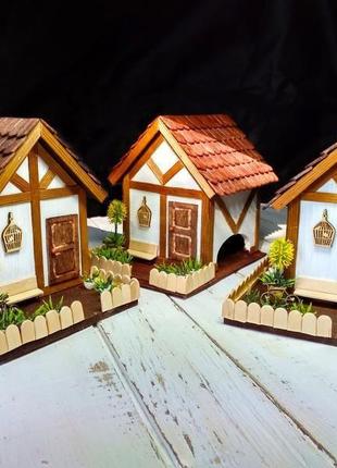 Чайный домик с миниатюрой "голландские мотивы"