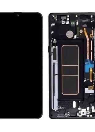 Дисплей для samsung m315, galaxy m31 (2020), m217 galaxy m21s с сенсором и рамкой черный оригинал gh82-22405a,