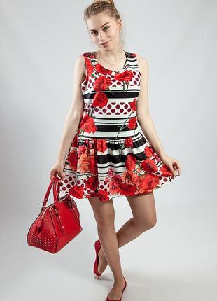 Плаття жіноче літнє яскраве кольорове rinacsimento код r2303 фото