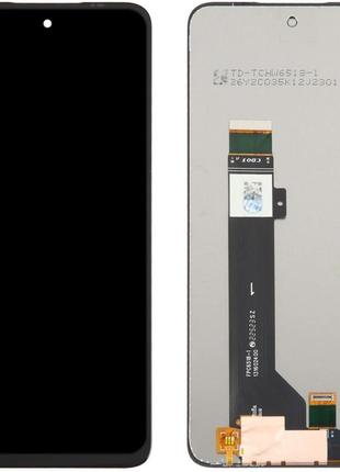 Дисплей для motorola xt2335 moto g53, с сенсором, черный