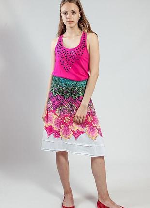 Спідниця жіноча кольорова літня desigual код d1964