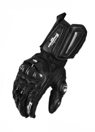 Мотоциклетные перчатки кожаные с защитой костяшек furygan xl длинные черный