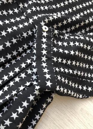 Нова чорна біла сукня h&m зірочки зірки новое черное белое платье в стиле guess4 фото