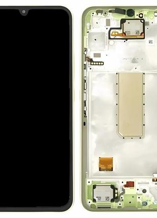 Дисплей samsung galaxy a34 (2023) a346 с сенсором и рамкой, awesome lime, оригинал