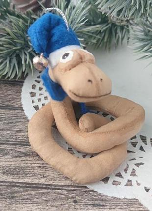Игрушка на елку "новогодний змей"3 фото
