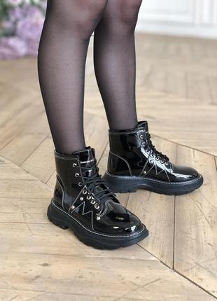 Ботинки alexander mcqueen tread slick boots  черевики3 фото