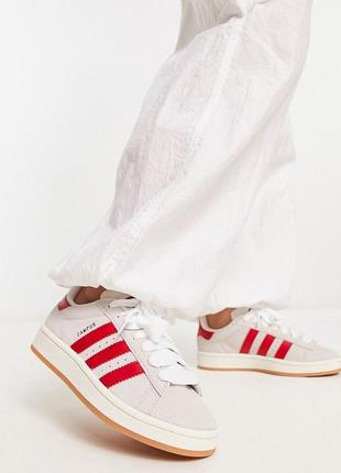 Кросівки adidas campus red striped