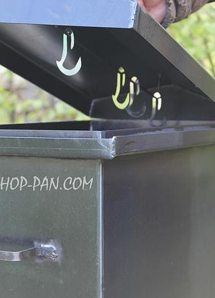 Коптильня гарячого копчення з термометром