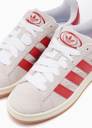 Кроссовки adidas campus red striped3 фото