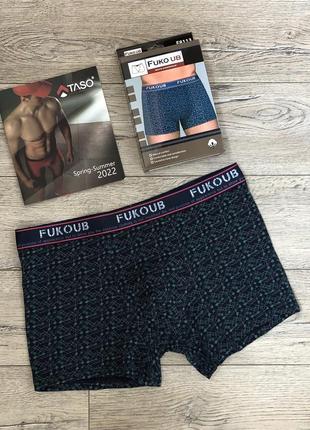 Трусы  мужские  fuko ub  8113  боксёрки  хлопок .  размер :   3xl (54)