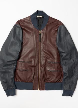 Paul smith leather bomber jacket