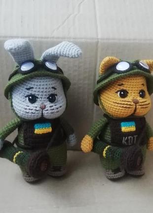 Котик військовий солдат патріотичний подарунок сувенір ручна робота handmade