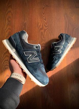 Кроссовки мужские new balance 574 blue &amp; white