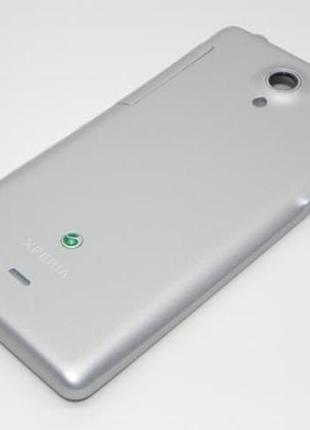 Задняя крышка sony xperia t lt30p в сборе серебристый оригинал (1263-3514)