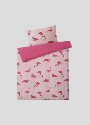 Комлект постельного белья с фламинго meradiso
