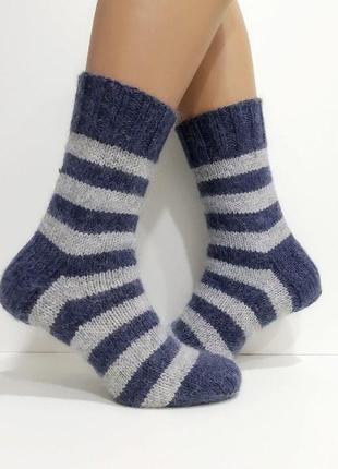 Жіночі в'язані шкарпетки з пряжі з альпака2 фото