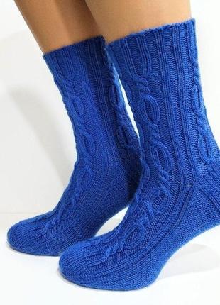 Вязаные женские носки из специальной носочной пряжи4 фото