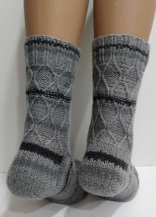 В'язані жіночі шкарпетки з спеціальної шкарпеткової пряжі5 фото