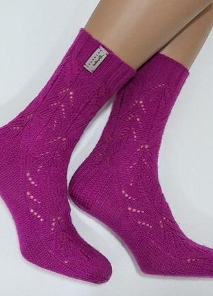 Вязаные женские носки из специальной носочной пряжи