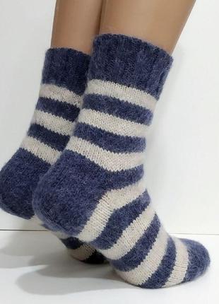 В'язані жіночі шкарпетки з пряжі з альпака2 фото