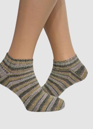 Вязаные женские носки из итальянской носочной пряжи6 фото