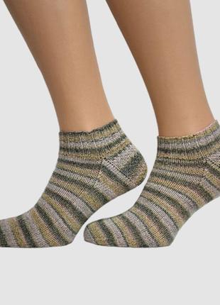 Вязаные женские носки из итальянской носочной пряжи3 фото