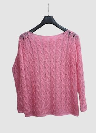 Женский вязаный свитер из мохера2 фото