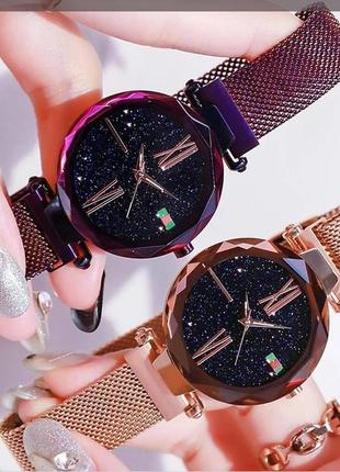 Жіночі годинники starry sky watch на магнітній застібці!!!3 фото