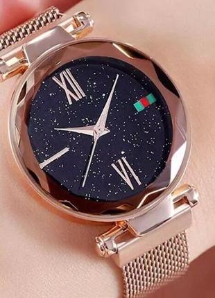 Жіночі годинники starry sky watch на магнітній застібці!!!4 фото