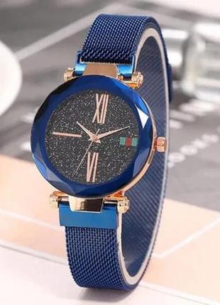 Годинник sky watch/годинник жіночий наручний колір синій1 фото
