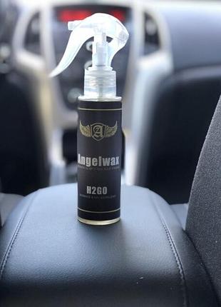 Антидощ на скляні поверхні автомобіля angelwax h2go rain repellen
