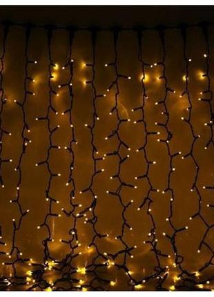Вулична світлодіодна новорічна гірлянда "завіса" з мерехтінням4 фото