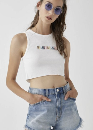 Новый женский топ майка футболка pull &amp; bear