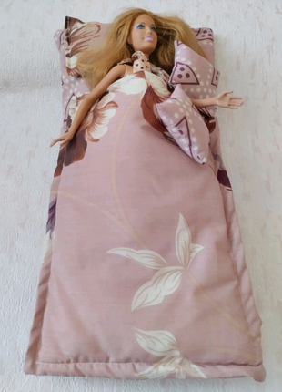 Аксесуари для ляльок - набір постільної білизни для барбі постіль10 фото