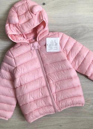 Розпродаж! дитяча куртка на дівчинку рожева 92, 110 весна осінь3 фото
