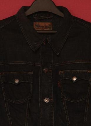 Levis type-3 red tab l black paint finish jacket куртка из денима6 фото