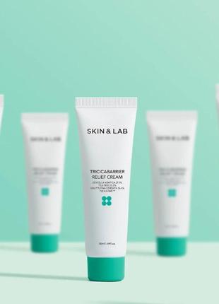 Заспокійливий крем з центеллою skin&lab tricicabarrier relief cre