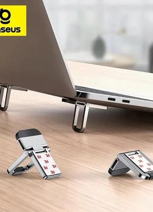 Baseus slim laptop kickstand silver металеві складані ніжки, підставка для ноутбука