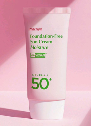 Солнцезащитный крем manyo factory foundation-free sun  moisture