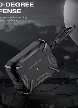 Силиконовый чехол для наушников airpods pro protection casptm черный8 фото