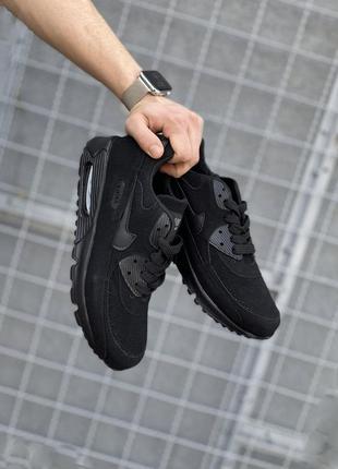 Nike air max 90 black1 фото