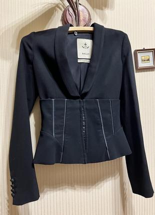 Женский жакет bally оригинал цвет графит
